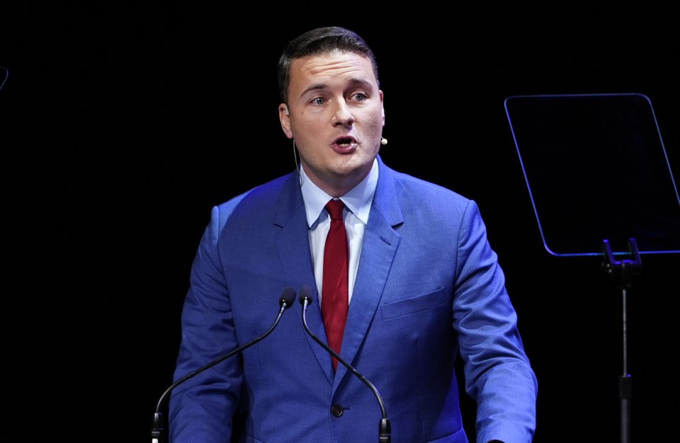 Photo of Wes Streeting speaking at a podium.