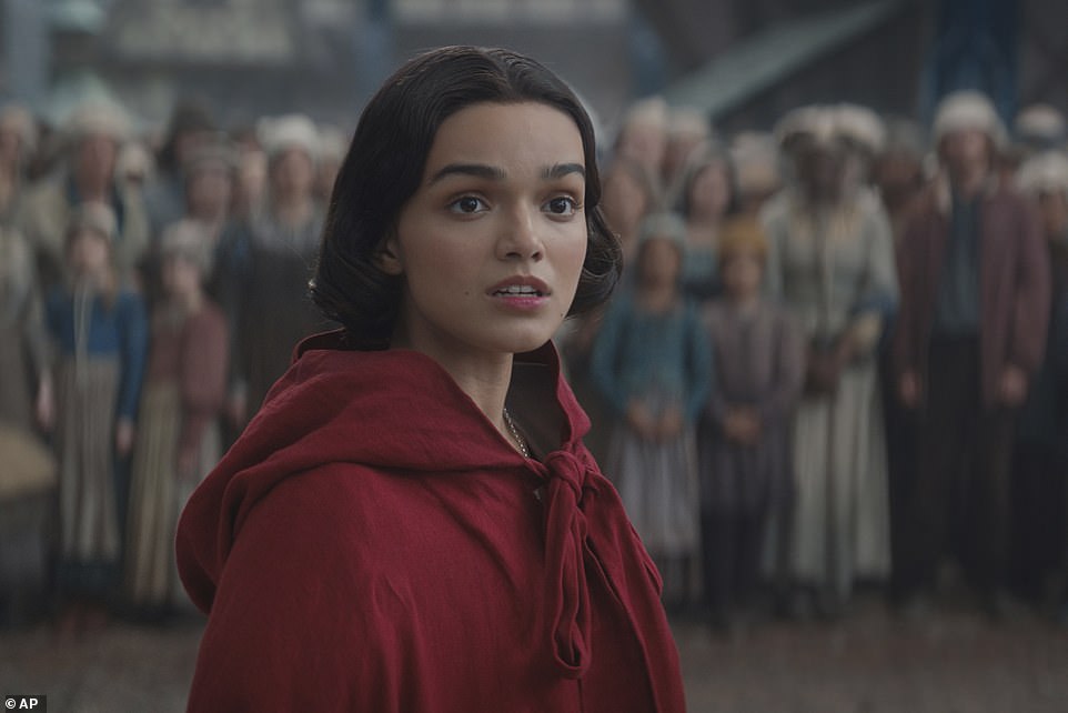 The actress, 23, stars as the titular character in Disney's ' woke ' live-action remake of the classic 1937 animated film, which hits theaters on March 21