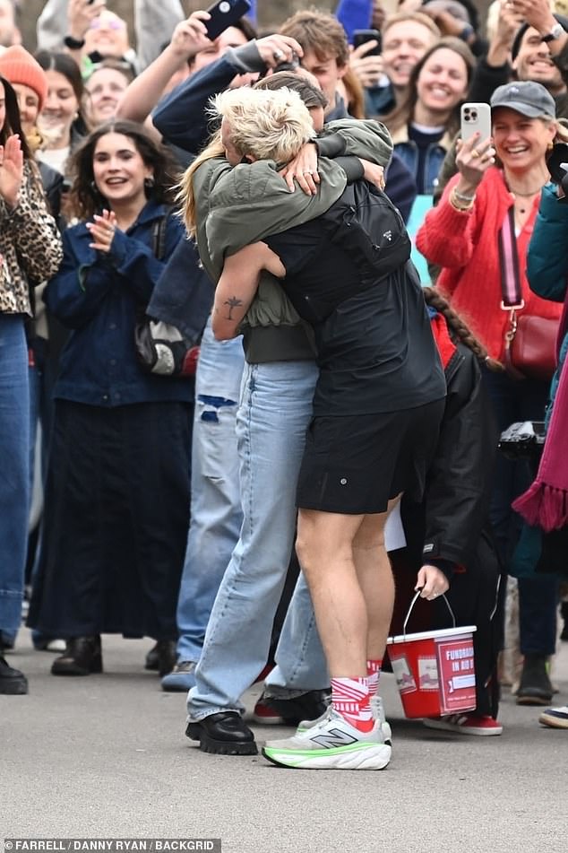 Chocking back tears a jubilant Jamie declared: 'Thank you so much. That is unbelievable! You're changing lives. Thank you so much!'