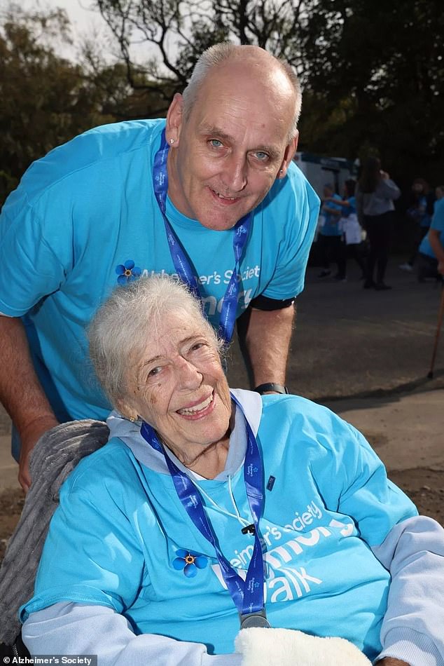 Julie Goodyear's husband Scott Brand shared a rare picture of her on Wednesday amid her dementia battle