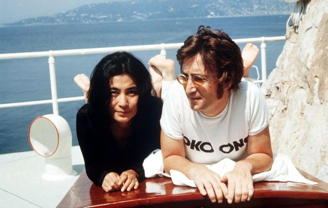 Yoko Ono and John Lennon in Cap D'Antibes