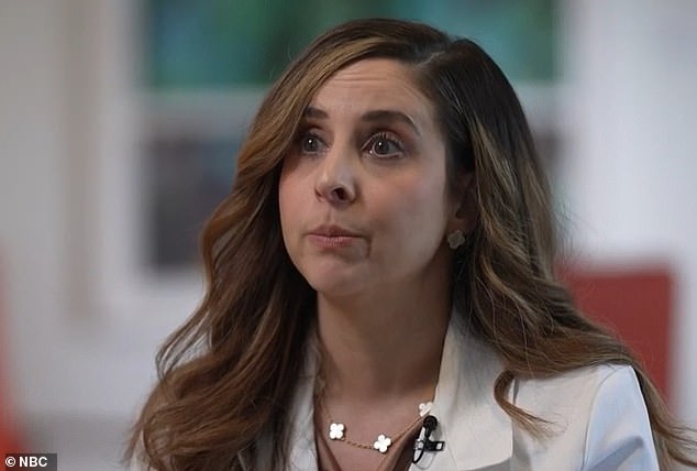 Pictured: Dr Dina Halegoua-De Marzio, a Jefferson Health hepatologist who treated Grafton