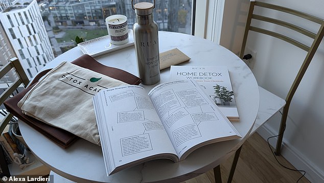 Ruan Gushée's detox program comes with a binder outlining what to do on each day, along with a reusable tote and a safe, stainless steel water bottle. I was also lucky enough to get copies of her detox books to help me on my journey