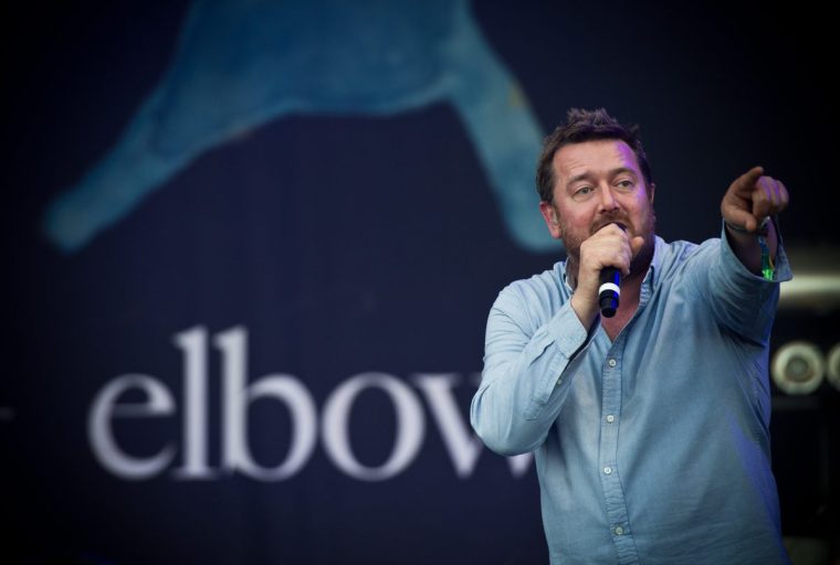GLASTONBURY, ENGLAND - JUNE 25: Guy Garvey of Elbow performs live on the Pyramid stage during the Glastonbury Festival at Worthy Farm, Pilton on June 25, 2011 in Glastonbury, England. The festival, which started in 1970 when several hundred hippies paid 1 GBP to attend, has grown into Europe's largest music festival attracting more than 175,000 people over five days. (Photo by Ian Gavan/Getty Images)