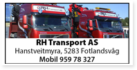 Annonser RH TransportRune Hanstvedt 
