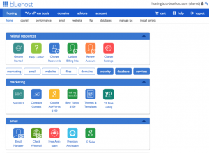 bluehost cpanel