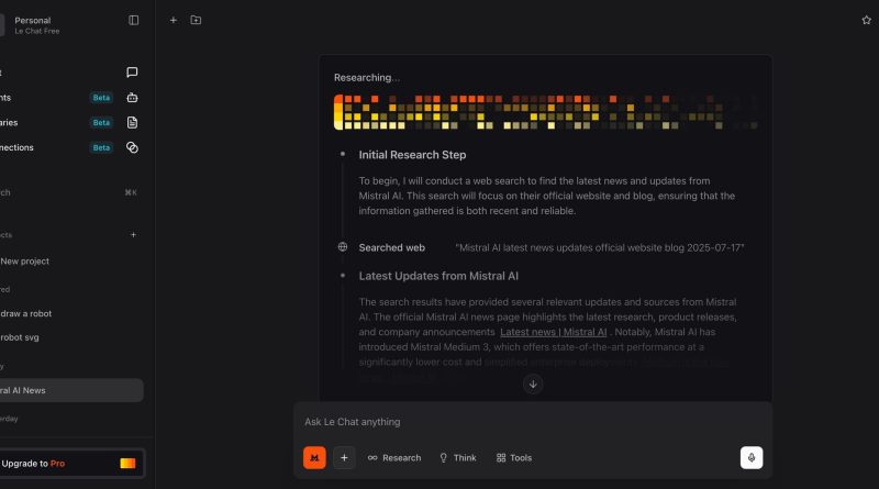 Le-Chat deep research