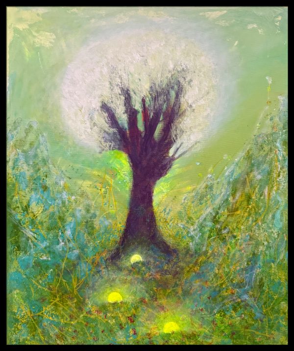 Akrylmaleri - The white soul