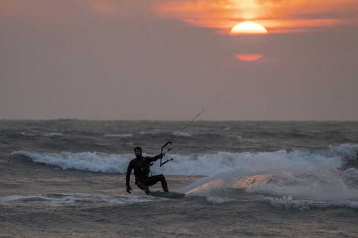 Kitesurfing