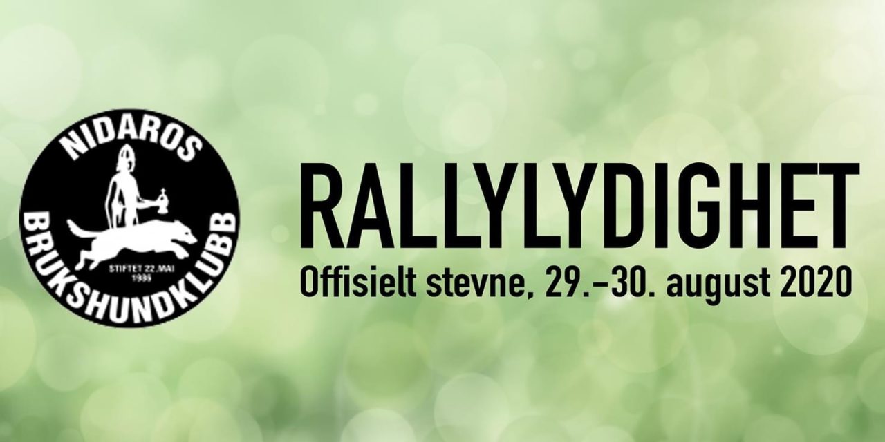 Rallystevne  29-30 august 2020