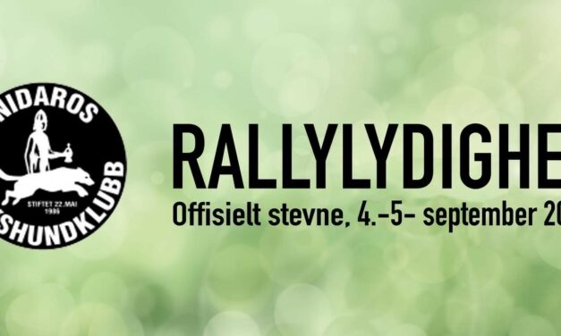 Offisielt stevne i Rallylydighet 4-5 september 2021