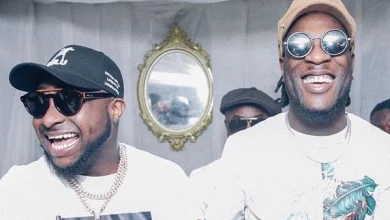 Burna Boy reacts to video of him rocking 30BG chain amidst beef with Davido