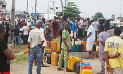Fuel scarcity queues