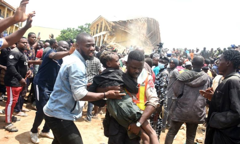 Pic 9 Collapsed School Building in Jos