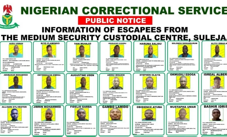 Suleja-prison-escapees-as-released-by-NCoS