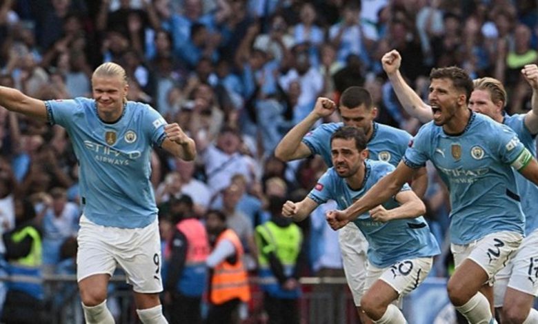 Man City beat Man Utd in community shield