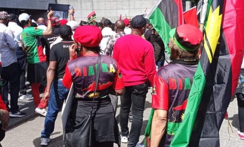 Biafra protesters