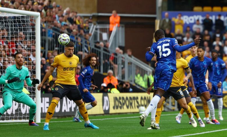 Jackson headed Chelseas opener against Wolves