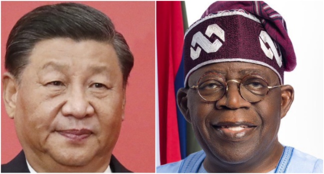 Xi Jinping and Bola Tinubu