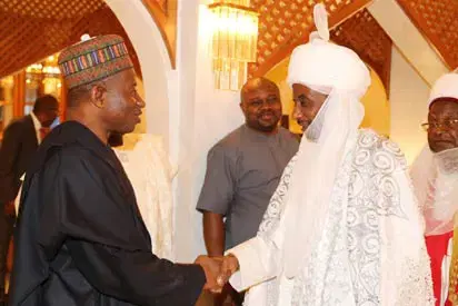 Goodluck Jonathan and Emir Sanusi