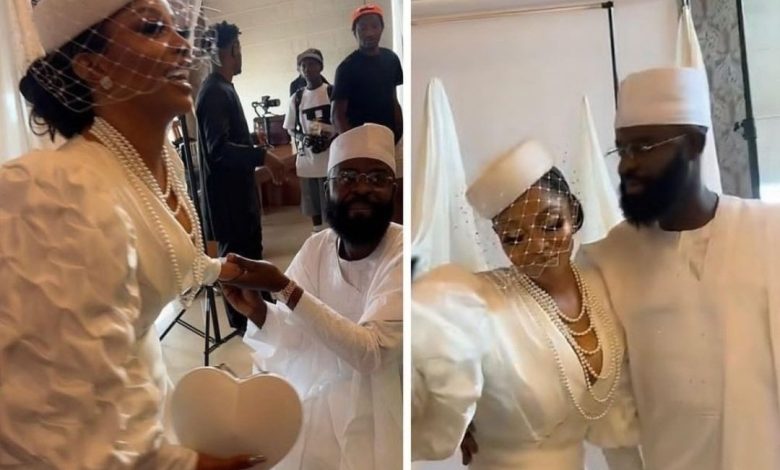 Toke Makinwa and Farouk Umar