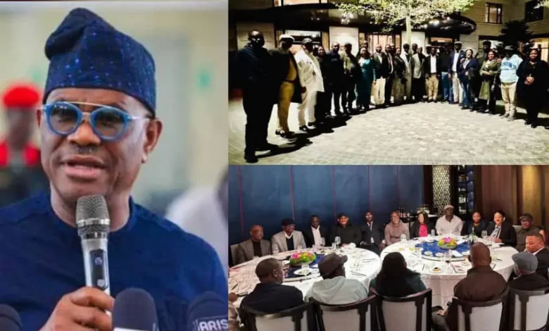 Wike hosts suspended Rivers Lawmakers in UK