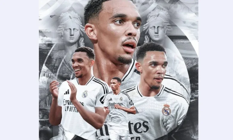 Trent Alexander-Arnold in Real Madrid colors