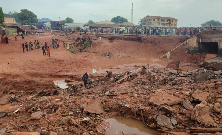 flooded area destroyed