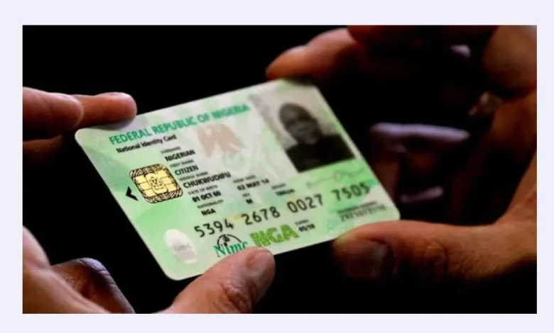NIMC issued national ID card
