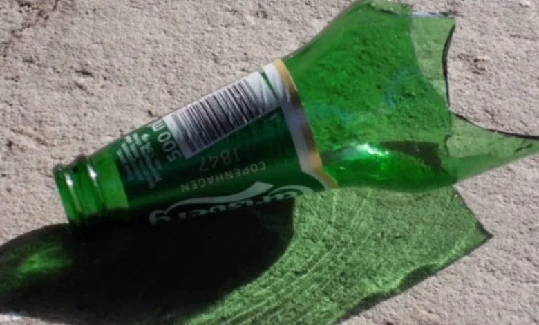 Broken bottle