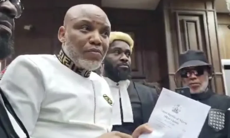 Nnamdi Kanu sacks legal team, challenges court jurisdiction 1 Nigerians Online News IMG 5847