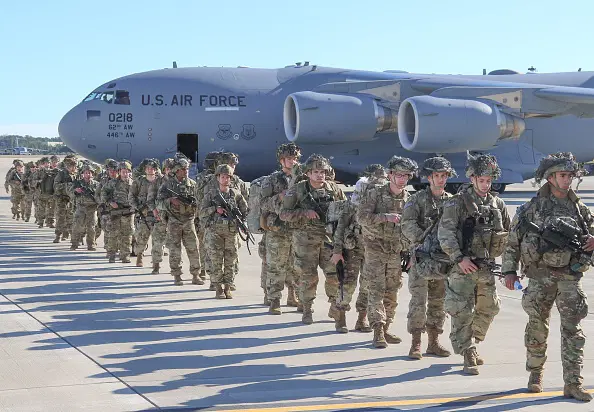 US foot soldiers