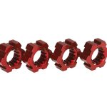 Traxxas-TRX7756R—Wheel-hubs–hex–aluminum-red-anodized-4