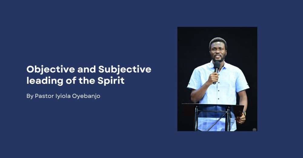 Objective and Subjective Leading of the Spirit Image