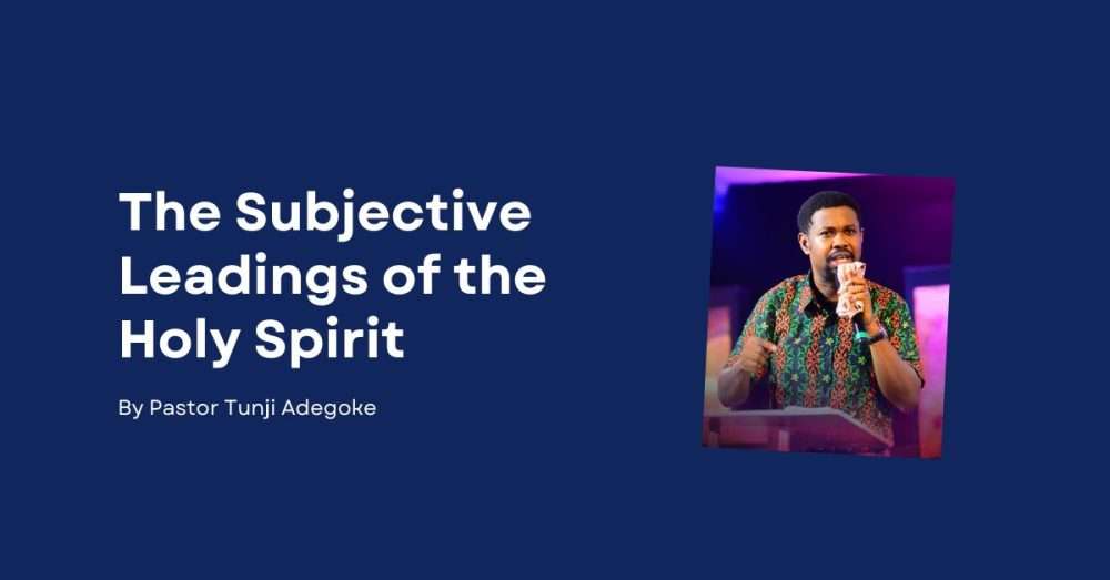 Subjective Leadings of the Holy Spirit Image