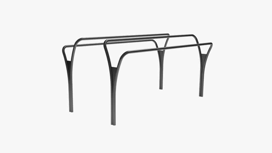 Udendørs træningsredskaber - spire parallel bar