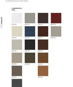 color swatches for leather upholstery