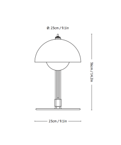 &Tradition - Flowerpot VP4 Table lamp