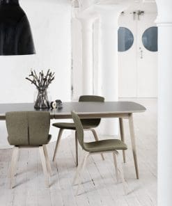 Haslev Symphony Dining Table; Laminate | Linoleum