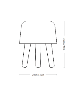 &Tradition NA1 Milk Table Lamp