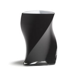 86306_PIET HEIN TWISTER-vase 24 cm – BLACK ( 3 layers of glass )