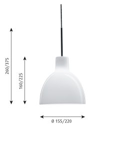 Louis Poulsen Toldbod 155/220 Glas Pendant