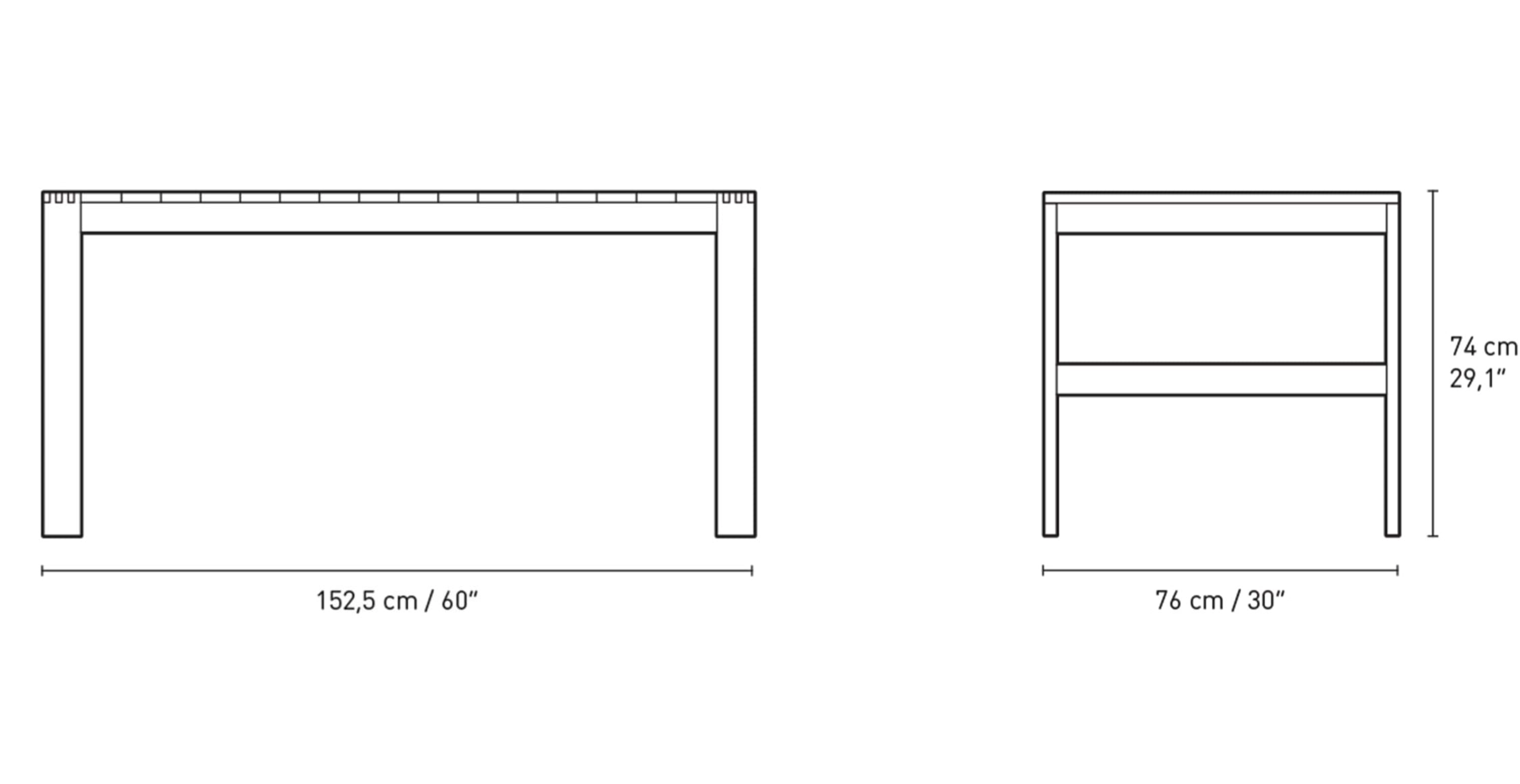 Carl Hansen & Søn - BK15 Indoor-Outdoor Tisch