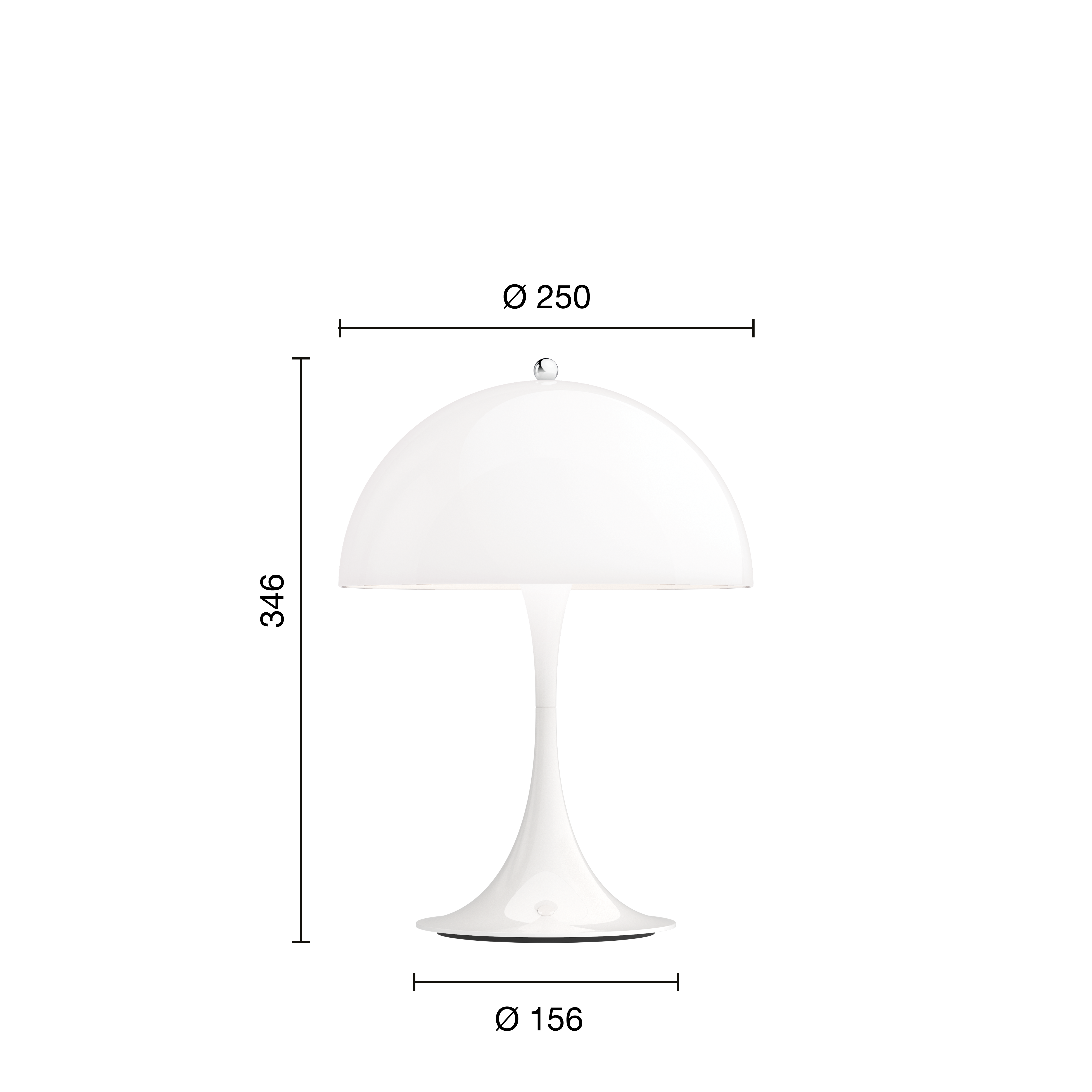 Panthella 250 Table lamp LED Louis Poulsen