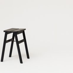 F&R_Angle_Foldable_Stool_Black_Stained_Perspective