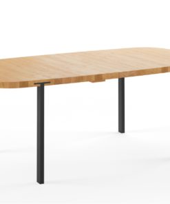 GM2122 Super Ellipse Dining Table oak