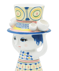 Bjoern Wiinblad Lady with hat Vase Blue 54050 xZcPkm