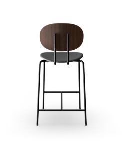 Piet Hein Stol Bar 65 Walnut Solid Black 40564 Back 1