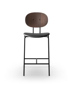 Piet Hein Stol Bar 65 Walnut Solid Black 40564 Front 1