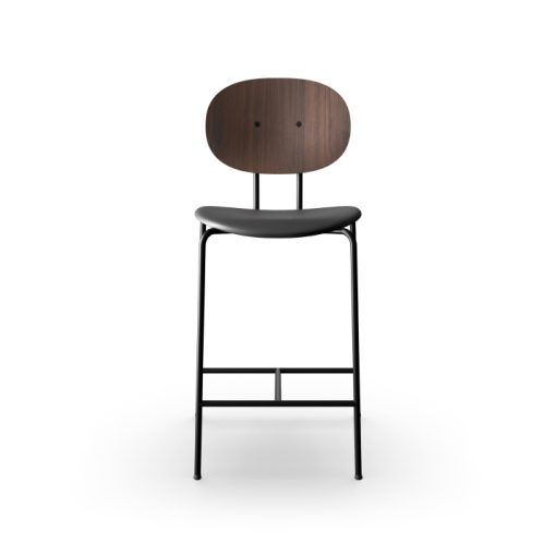 Piet Hein Stol Bar 65 Walnut Solid Black 40564 Front 1